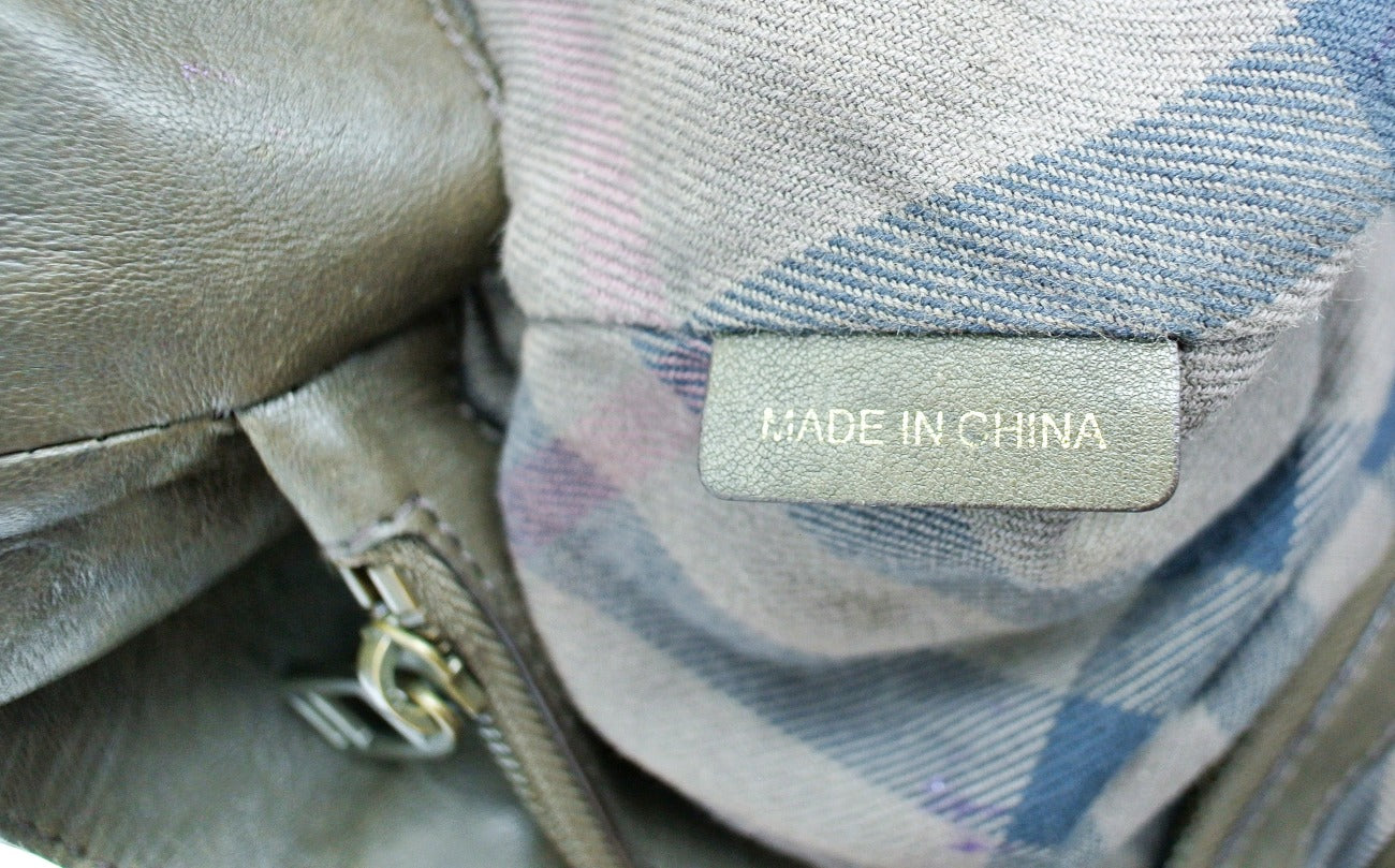 Burberry Taupe Leather Easton Bag Bag Burberry