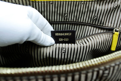 Fendi Yellow Leather Chameleon Large Tote Bag Fendi