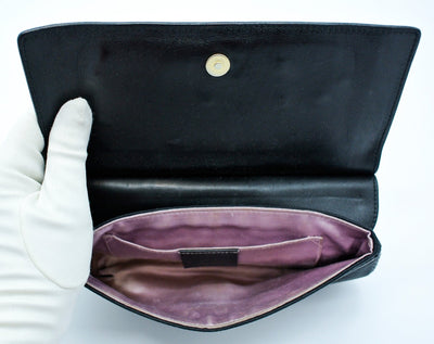 Gucci Cursive Logo Satin Evening Bag Bag Gucci