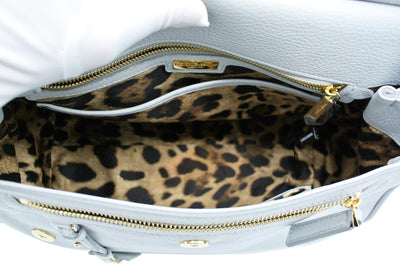 Dolce & Gabbana Miss Sicily Blue Leather Bag Bag Dolce & Gabbana