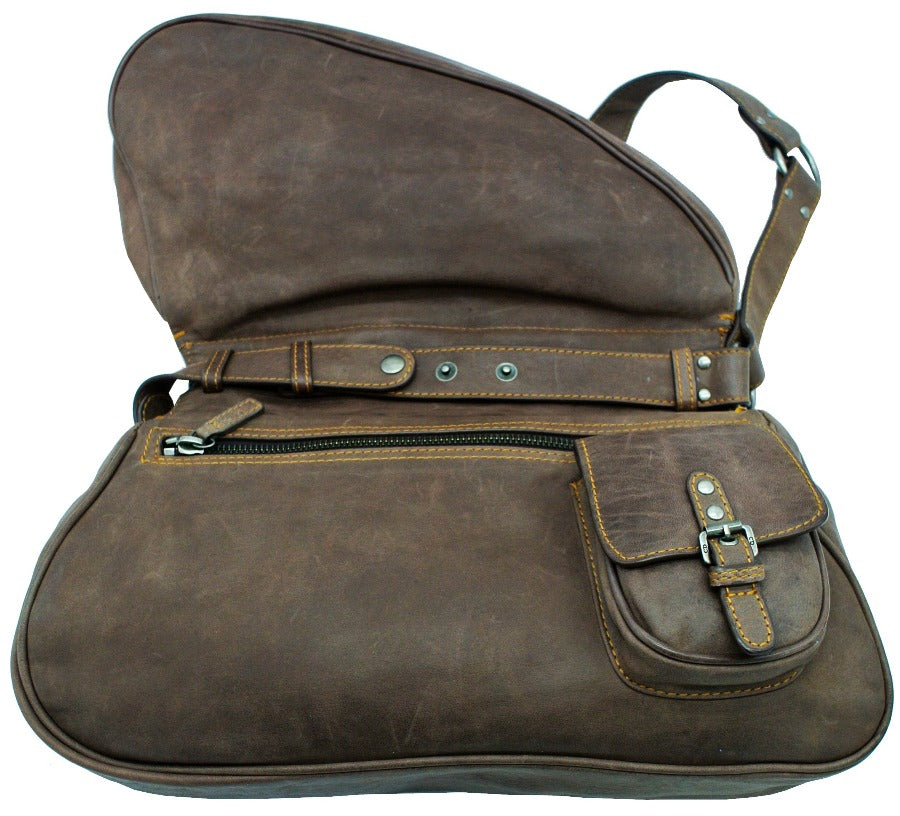 Christian Dior Brown Gaucho Double Saddle Bag Bag Christian Dior