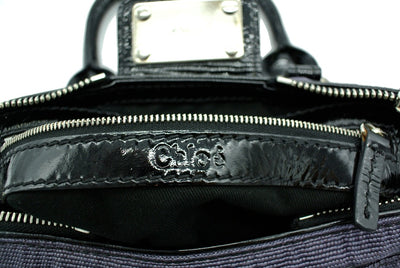 Chloe Lilac and Black Patent Leather Mini Paddington Bag Bag Chloe