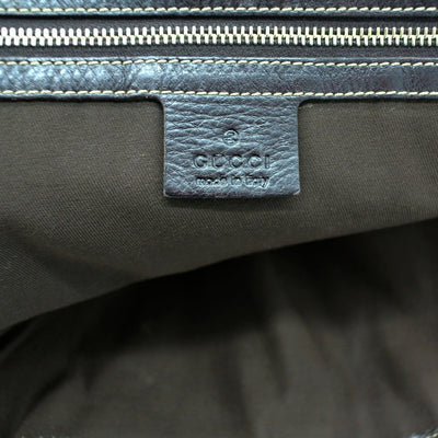Gucci Large Dark Brown Leather Britt Tote Bag Gucci