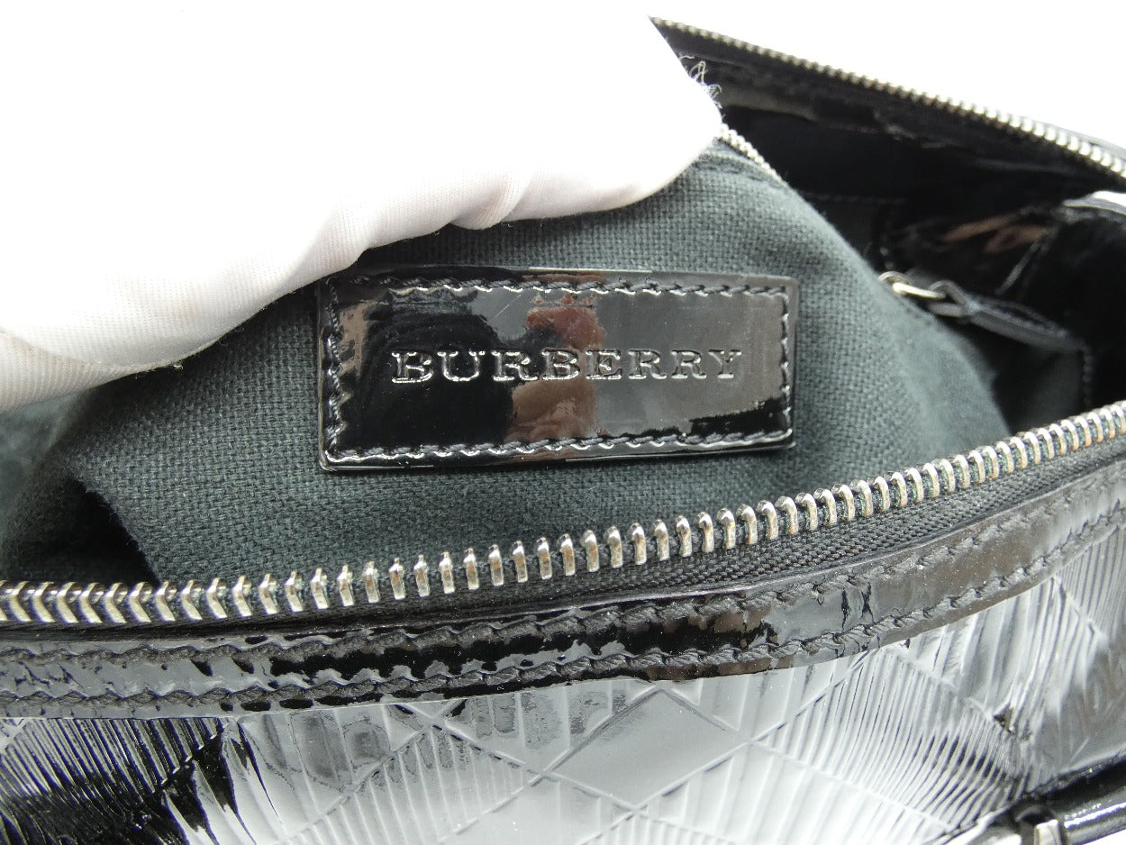Burberry Anford Black Patent Bag Bag Burberry