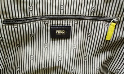 Fendi Yellow Leather Chameleon Large Tote Bag Fendi