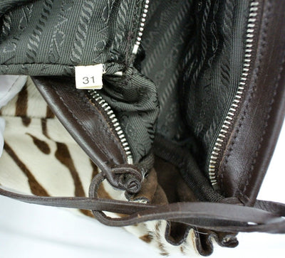 Prada Zebra Pony Medium Handle Bag Bag Prada