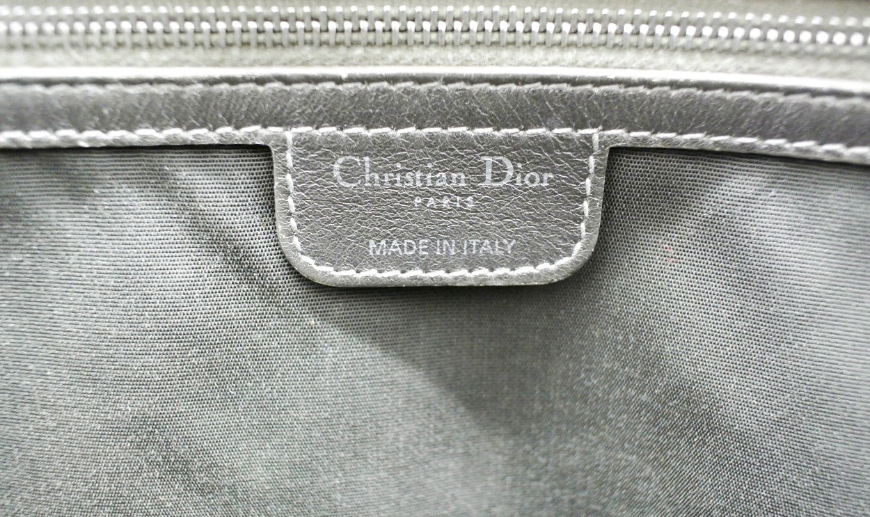 Christian Dior Grey Cannage Coated Canvas Tote: Modified Bag Christian Dior