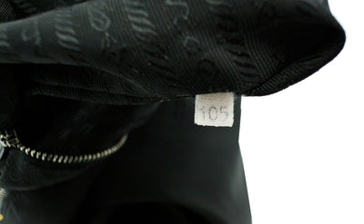 Prada Black Tessuto Handbag with Leather Platted Strap Bag Prada