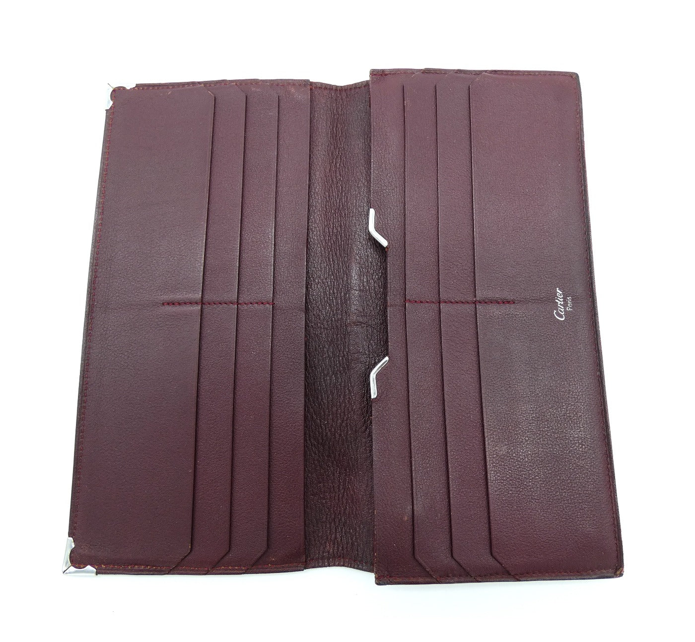 Cartier Black and Bordeaux Long Wallet Wallet Cartier