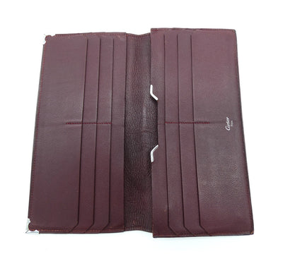 Cartier Black and Bordeaux Long Wallet Wallet Cartier
