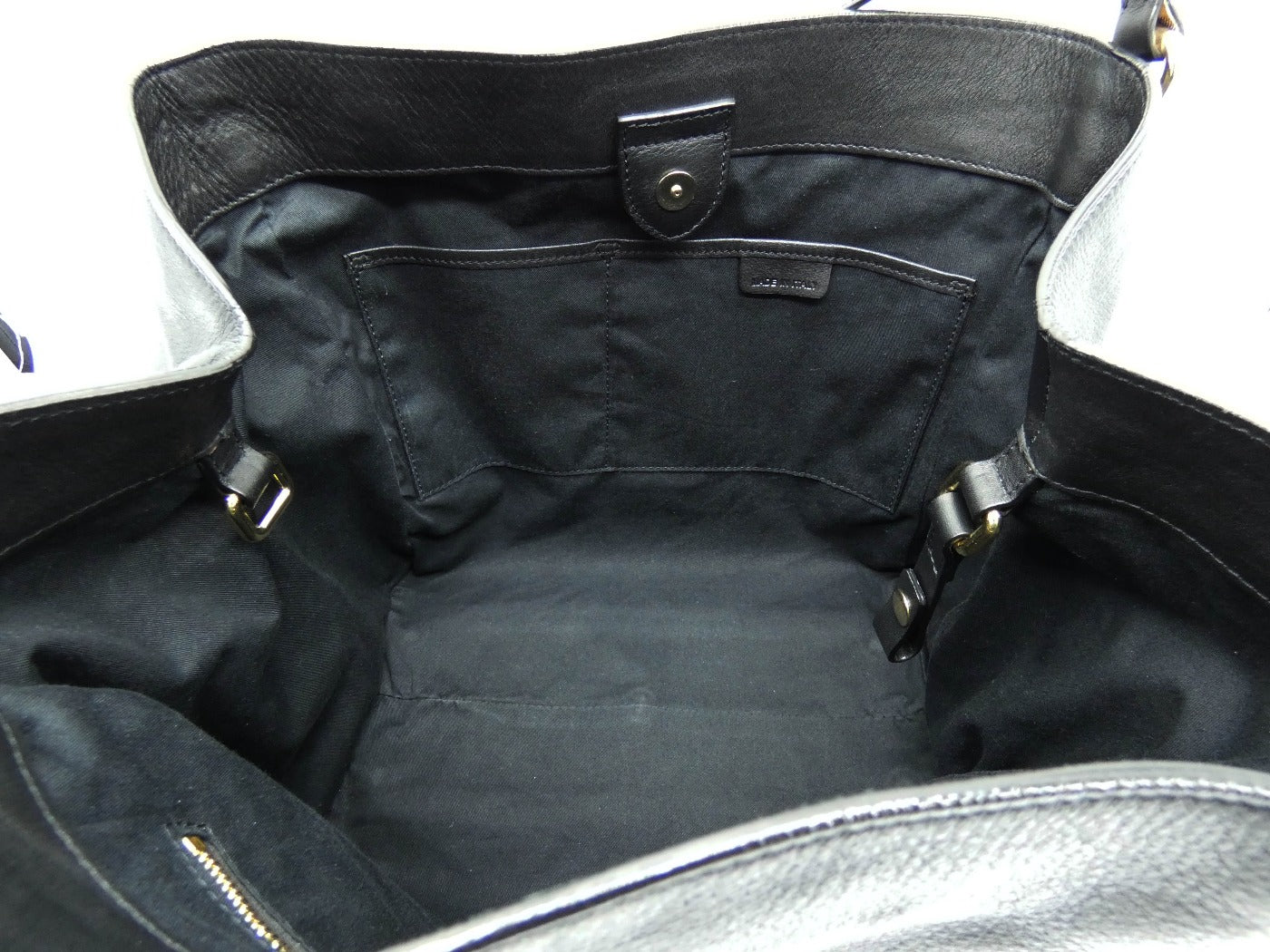 Burberry Canterbury Black Leather Bag Bag Burberry