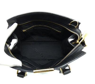 Burberry Black Leather Small Clifton Handbag Bag Burberry