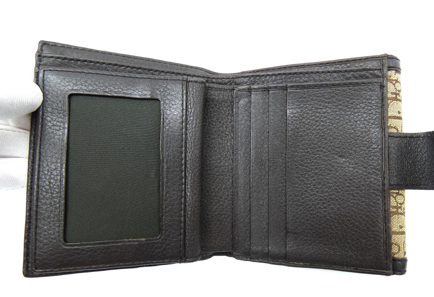 Christian Dior Tan Oblique Street Chic Compact Wallet Wallet Christian Dior