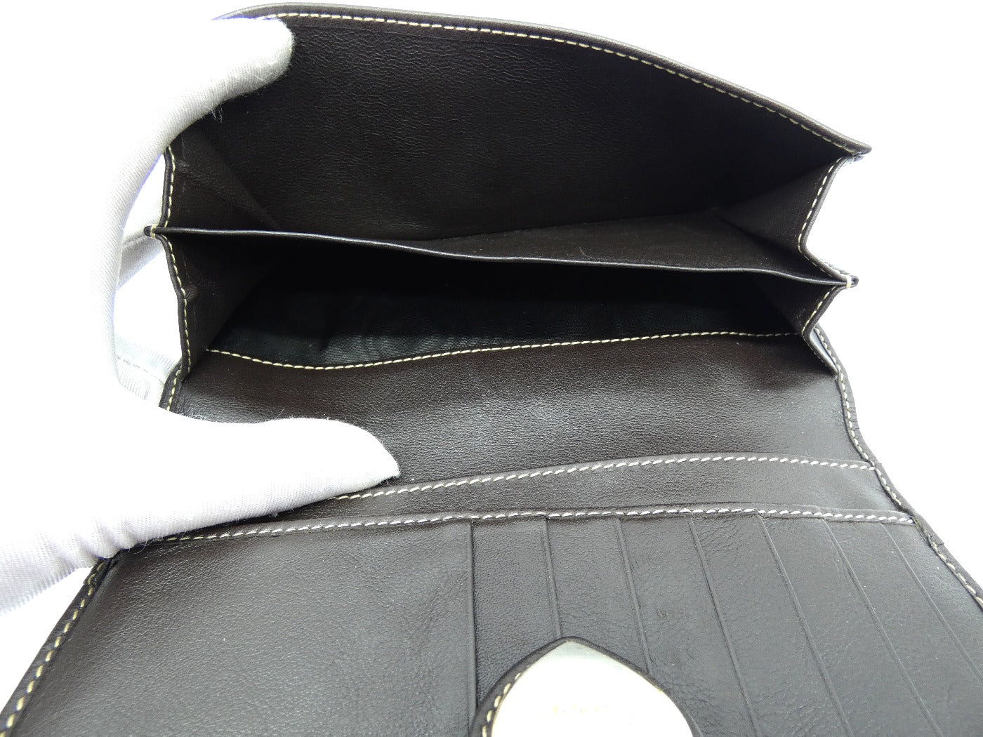 Gucci Continental GG Canvas Heart Vintage Long Wallet Wallet Gucci