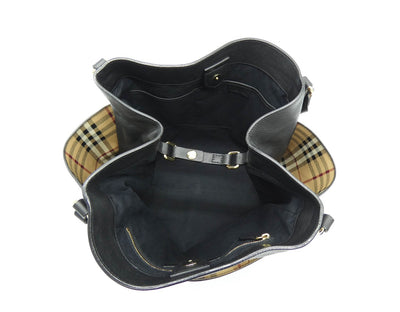 Burberry Canterbury Black Leather Bag Bag Burberry