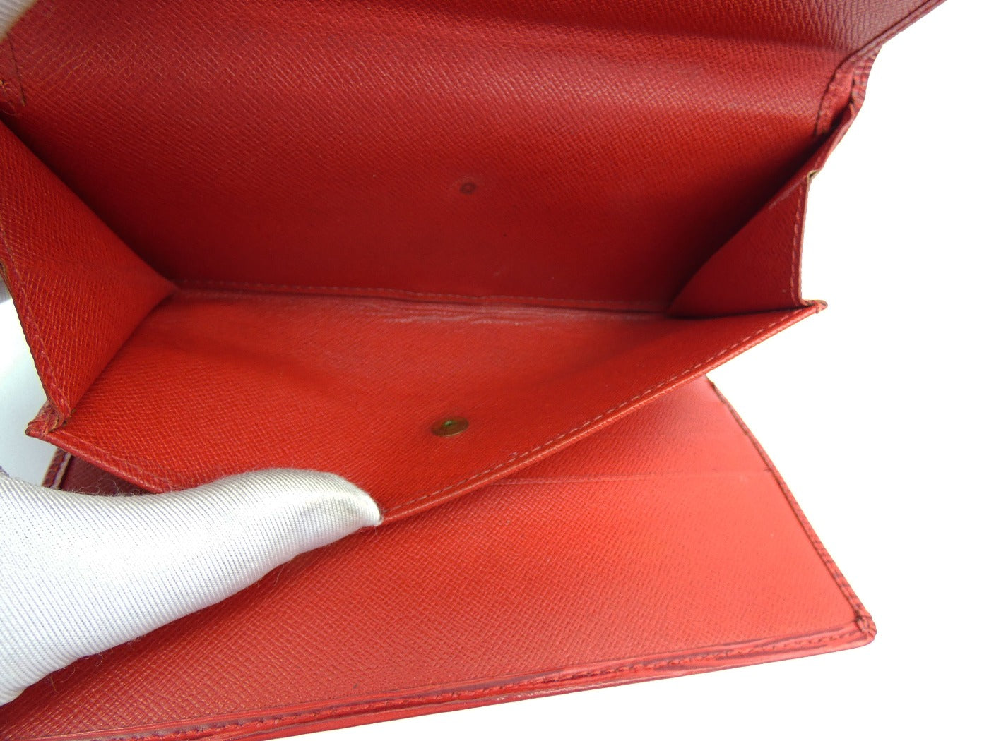 Louis Vuitton Vintage Red Epi Leather Continental Wallet Wallet Louis Vuitton