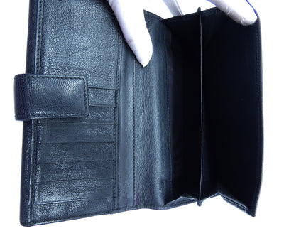 Gucci Black Leather Continental Princy Vintage Wallet Wallet Gucci