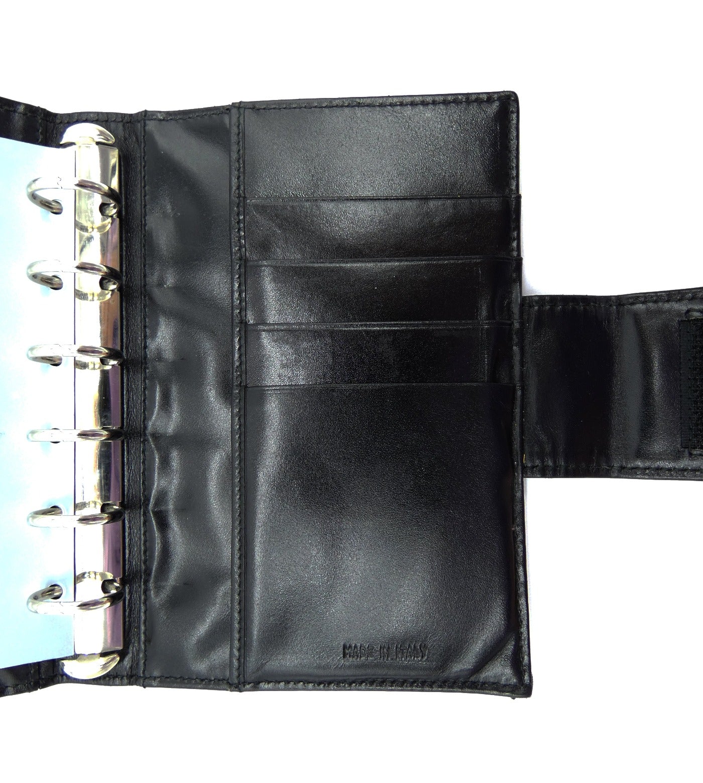Prada Black Leather and Nylon Agenda Wallet Prada