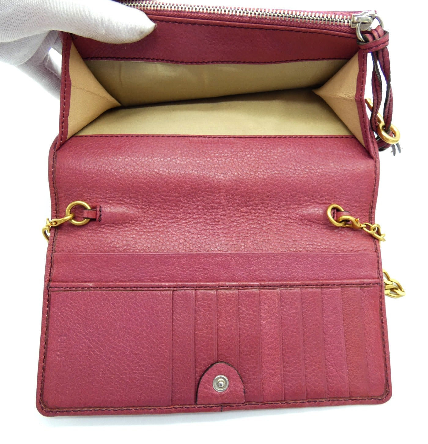 Chloe Pink Leather Convertible Mini Bag Bag Chloe