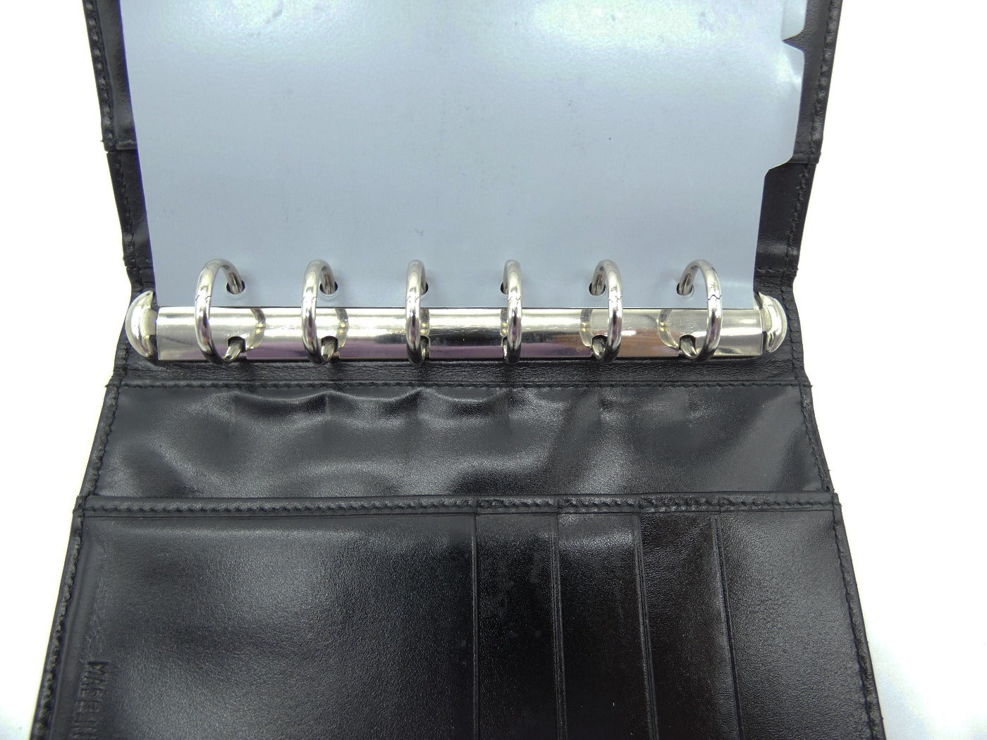 Prada Black Leather and Nylon Agenda Wallet Prada