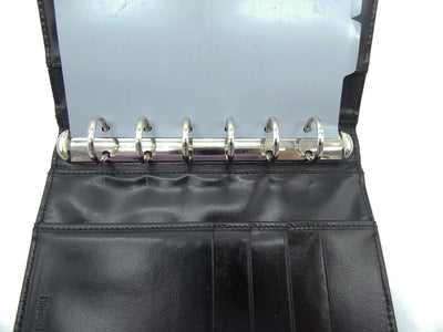 Prada Black Leather and Nylon Agenda Wallet Prada