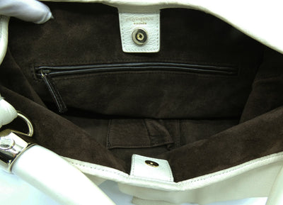 YSL St. Tropez Mombasa Cream Horn Bag Bag YSL