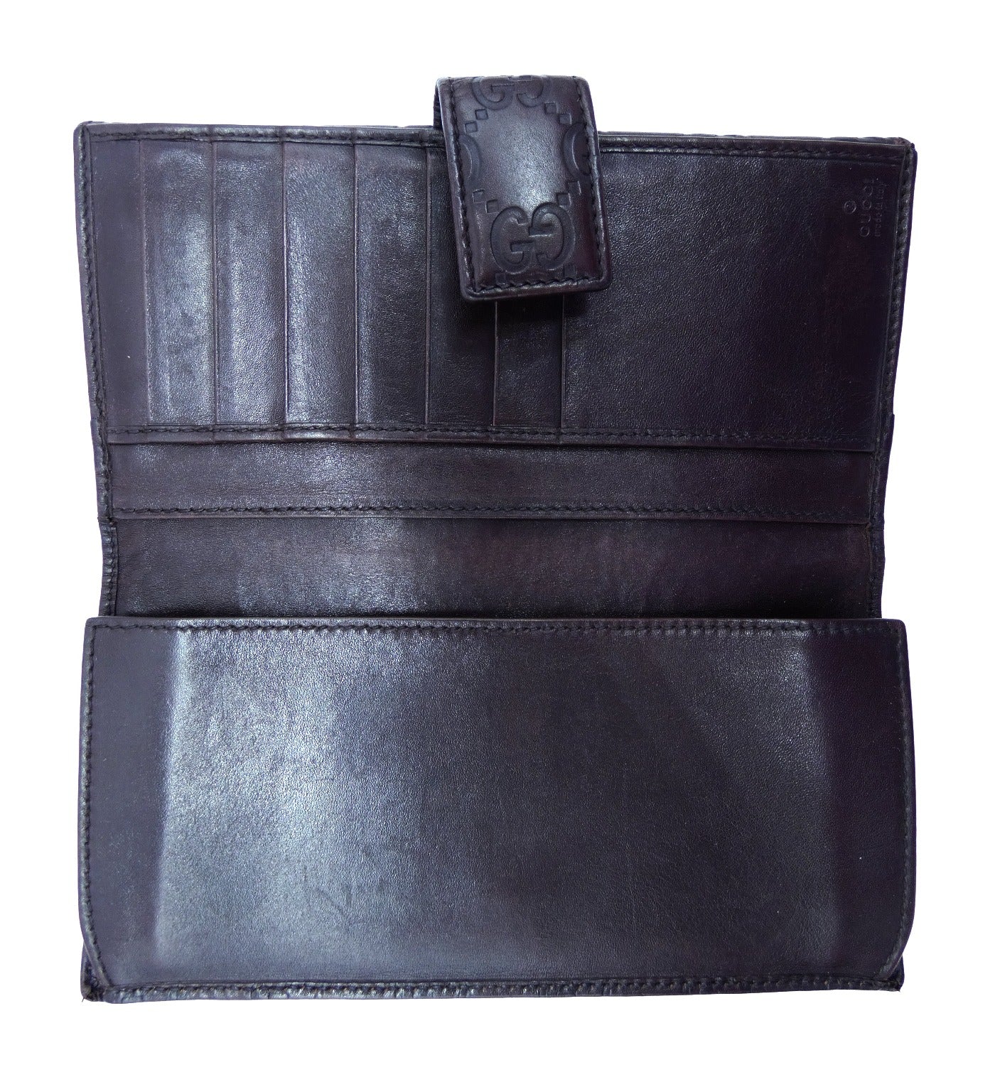 Gucci Guccissimo Bordeaux Vintage Long Wallet Wallet Gucci