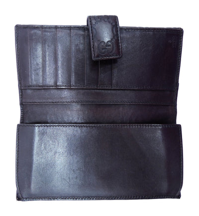 Gucci Guccissimo Bordeaux Vintage Long Wallet Wallet Gucci