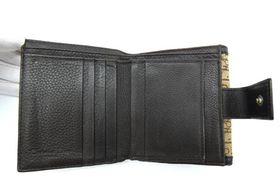 Christian Dior Tan Oblique Street Chic Compact Wallet Wallet Christian Dior