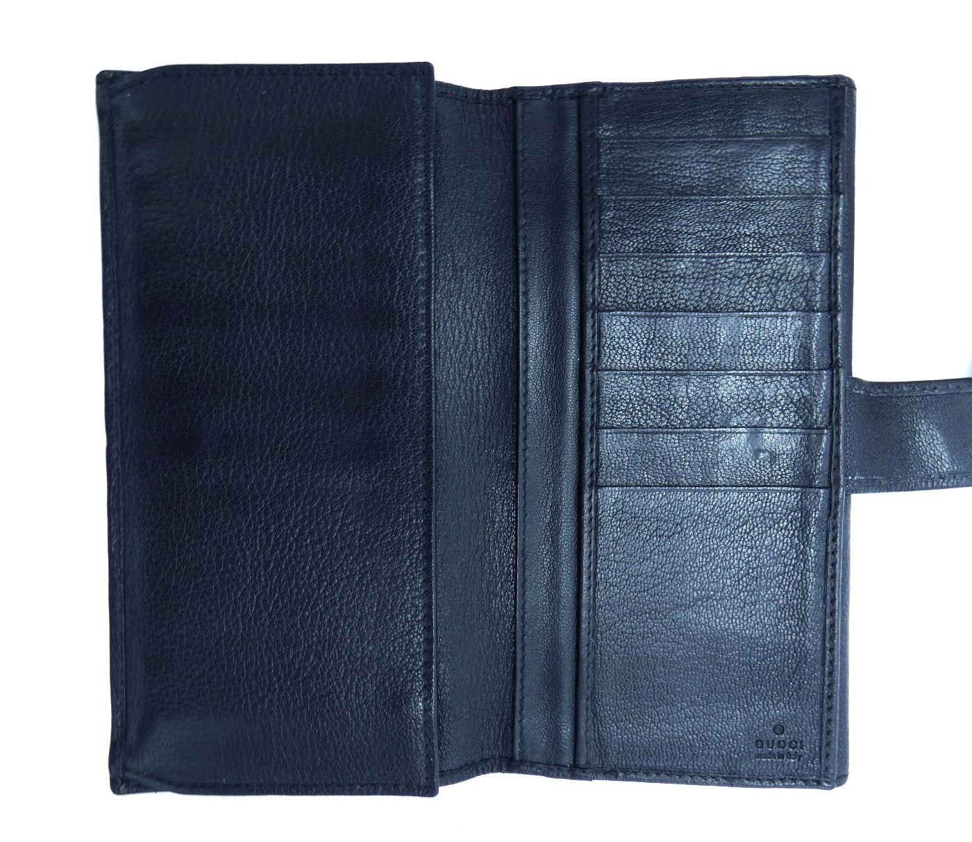 Gucci Black Leather Continental Princy Vintage Wallet Wallet Gucci