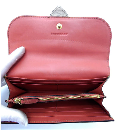 Burberry Floral and House Check Chesham Buckle Wallet Wallet Burberry