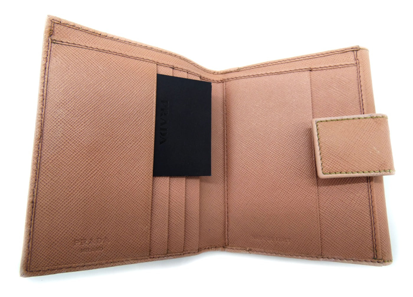 Prada Pink Enamel Clasp Vintage Wallet Wallet Prada