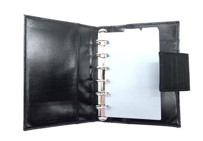 Prada Black Leather and Nylon Agenda Wallet Prada