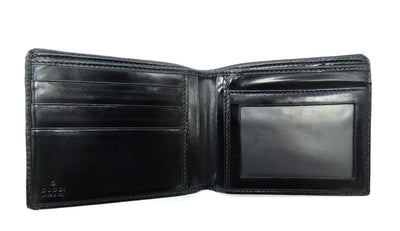 Gucci GG Black Imprime Men's Leather Wallet Wallet Gucci