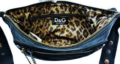 Dolce & Gabbana D&G Black Leather Crossbody Bag Bag Dolce & Gabbana