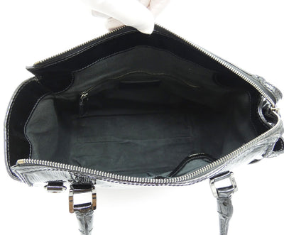 Burberry Anford Black Patent Bag Bag Burberry