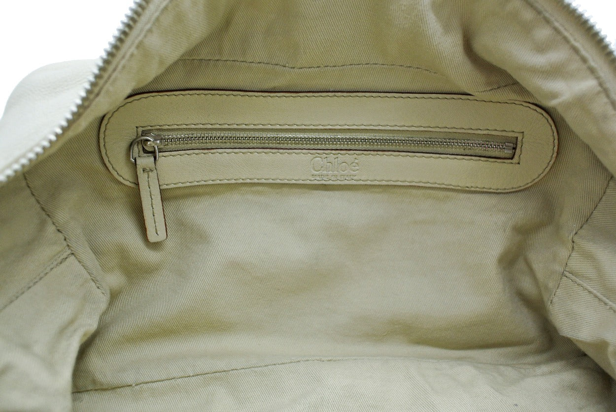 Chloe Cream Paddington Bag: Modified Bag Chloe