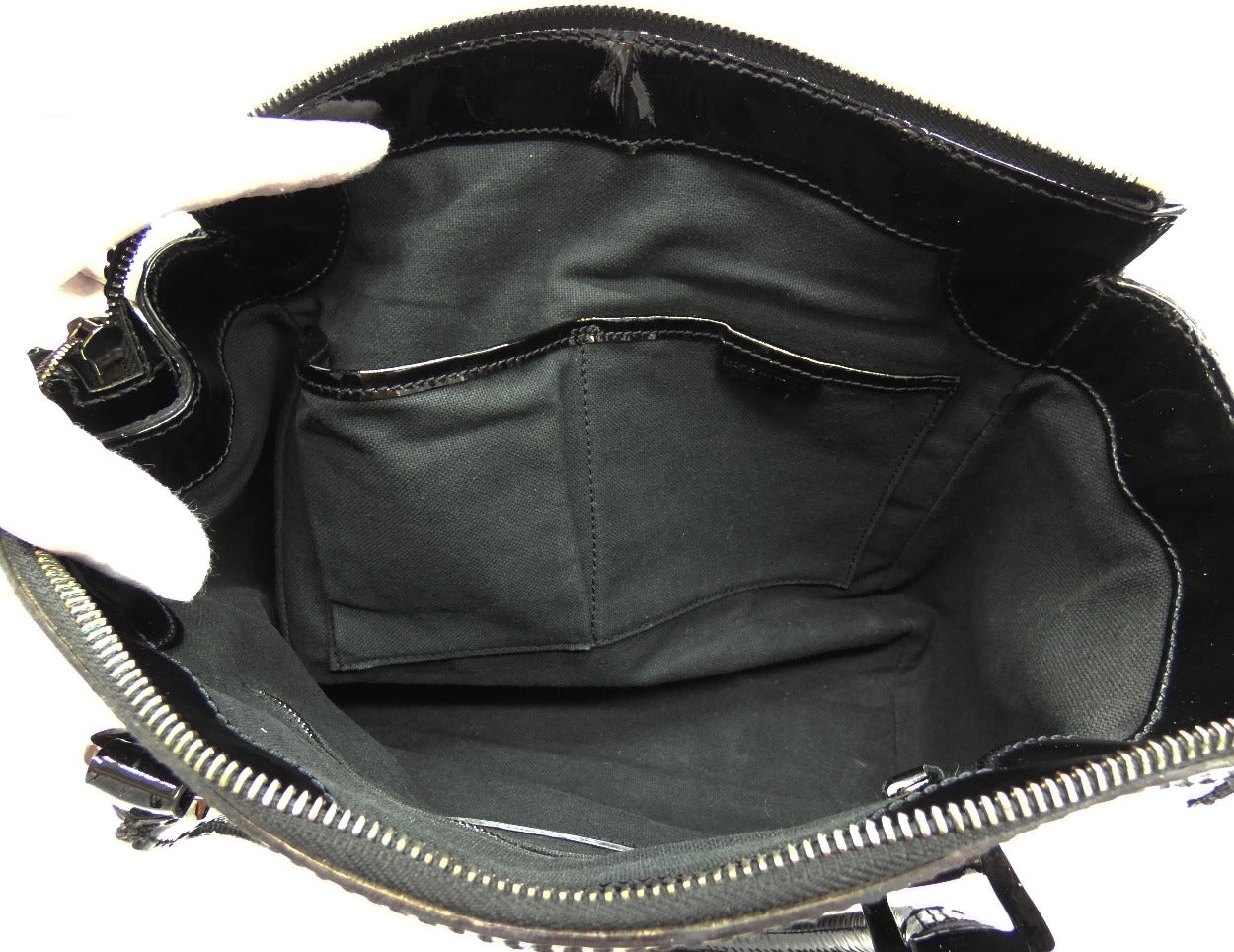 Burberry Anford Black Patent Bag Bag Burberry