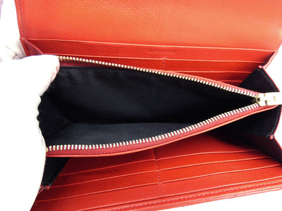 Saint Laurent Rouge Grain De Poudre Large Envelope Wallet Wallet YSL