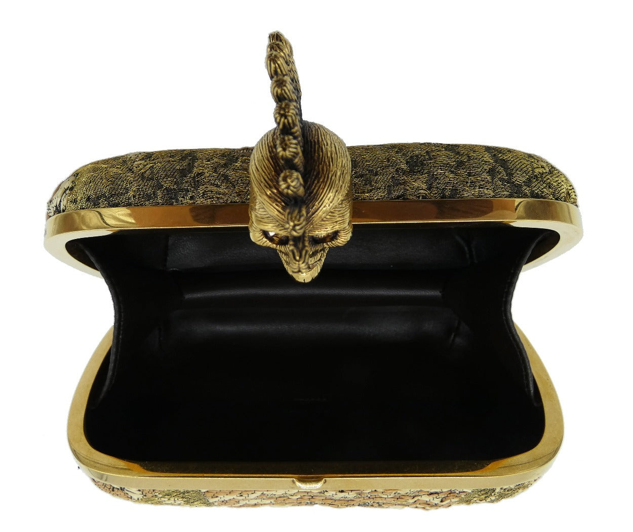 Alexander McQueen Jacquard Corn Dolly Skull Clutch Bag Alexander McQueen