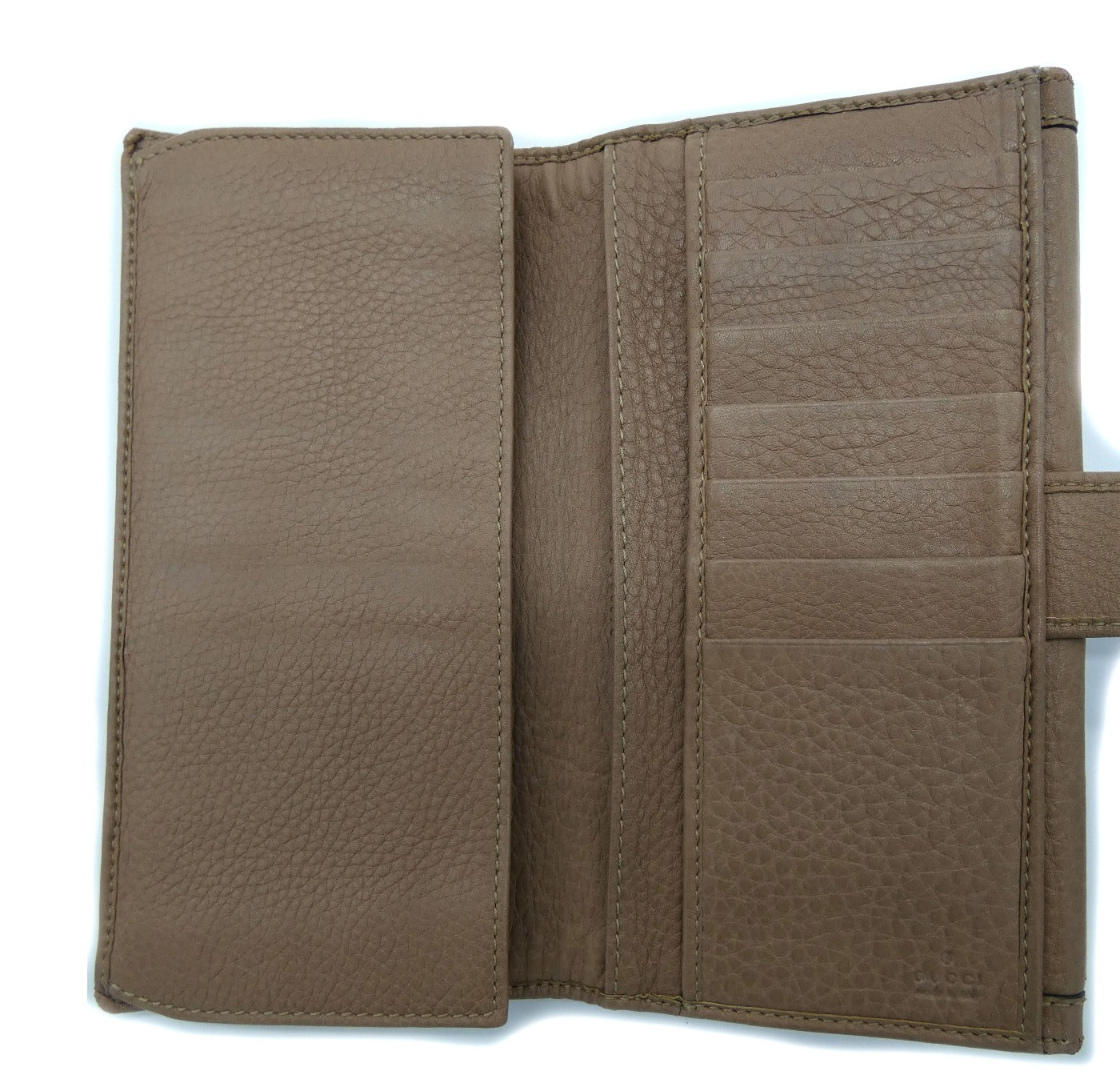 Gucci Beige Leather Bamboo Tassel Bow Flap Wallet Wallet Gucci