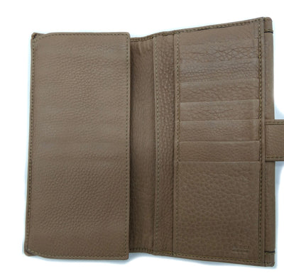 Gucci Beige Leather Bamboo Tassel Bow Flap Wallet Wallet Gucci