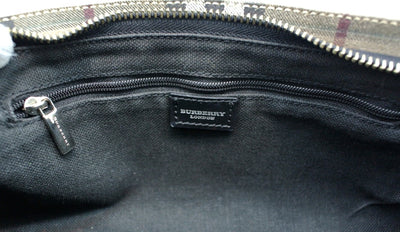 Burberry Smoked House Check Suede Bag Bag Burberry