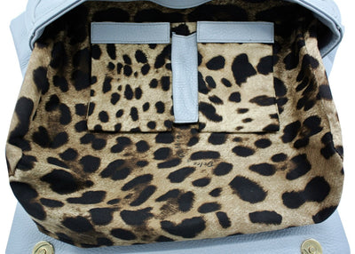 Dolce & Gabbana Miss Sicily Blue Leather Bag Bag Dolce & Gabbana