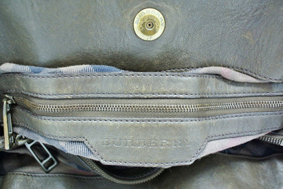 Burberry Taupe Leather Easton Bag Bag Burberry
