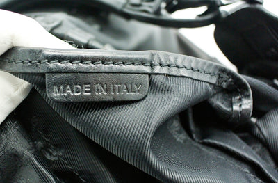 Burberry Large Black Leather Embellished Hobo Bag Bag Burberry