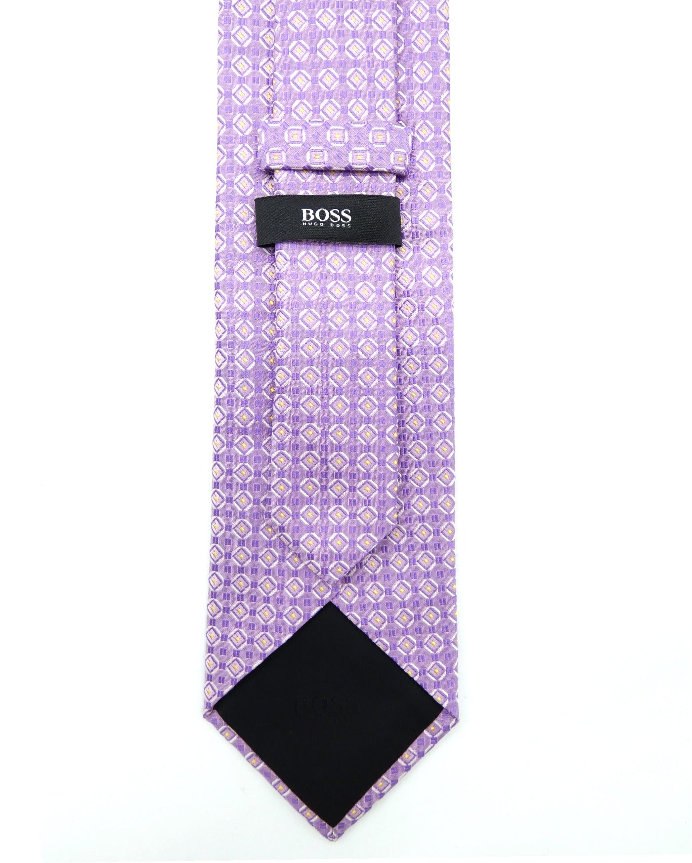 Hugo Boss Lilac Graphic Silk Tie Ties Hugo Boss
