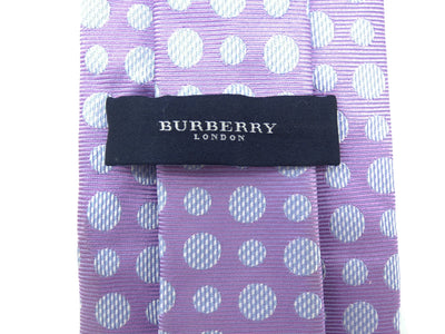 Burberry Lilac and Turquoise Graphic Print Silk Tie Ties Burberry