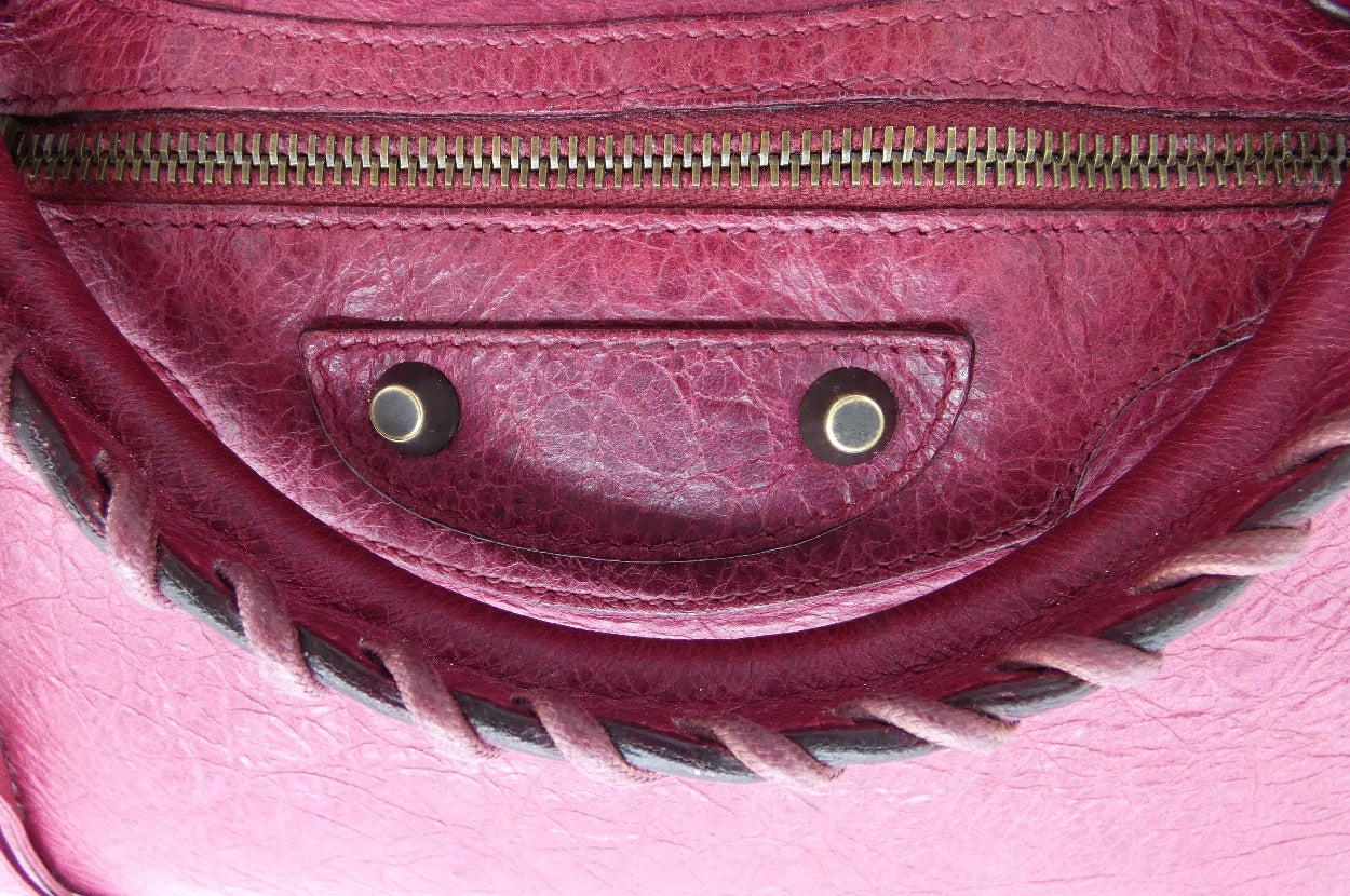 Balenciaga Pourpre Agneau Classic City Motorcycle Bag Bag Balenciaga