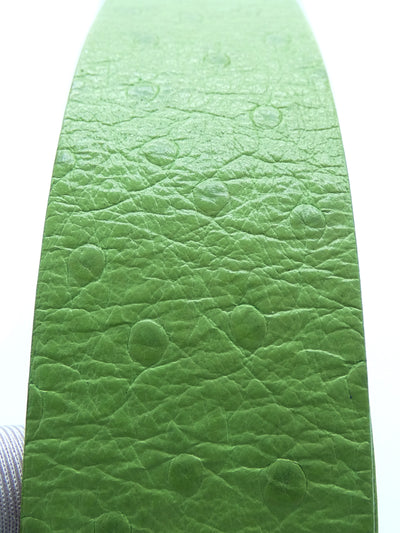 DSquared2 Green Ostrich Embossed Leather Belt Belt DSquared2